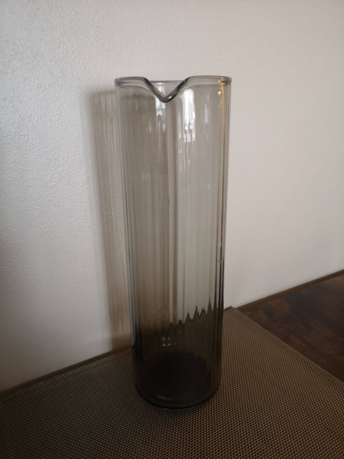 Pitcher / Vase in smoked blown glass - 1960s/1970s