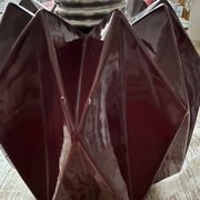 Origami lamp, ceramic and glass