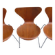 4 chaises Arne Jacobsen en teck Mod.3107