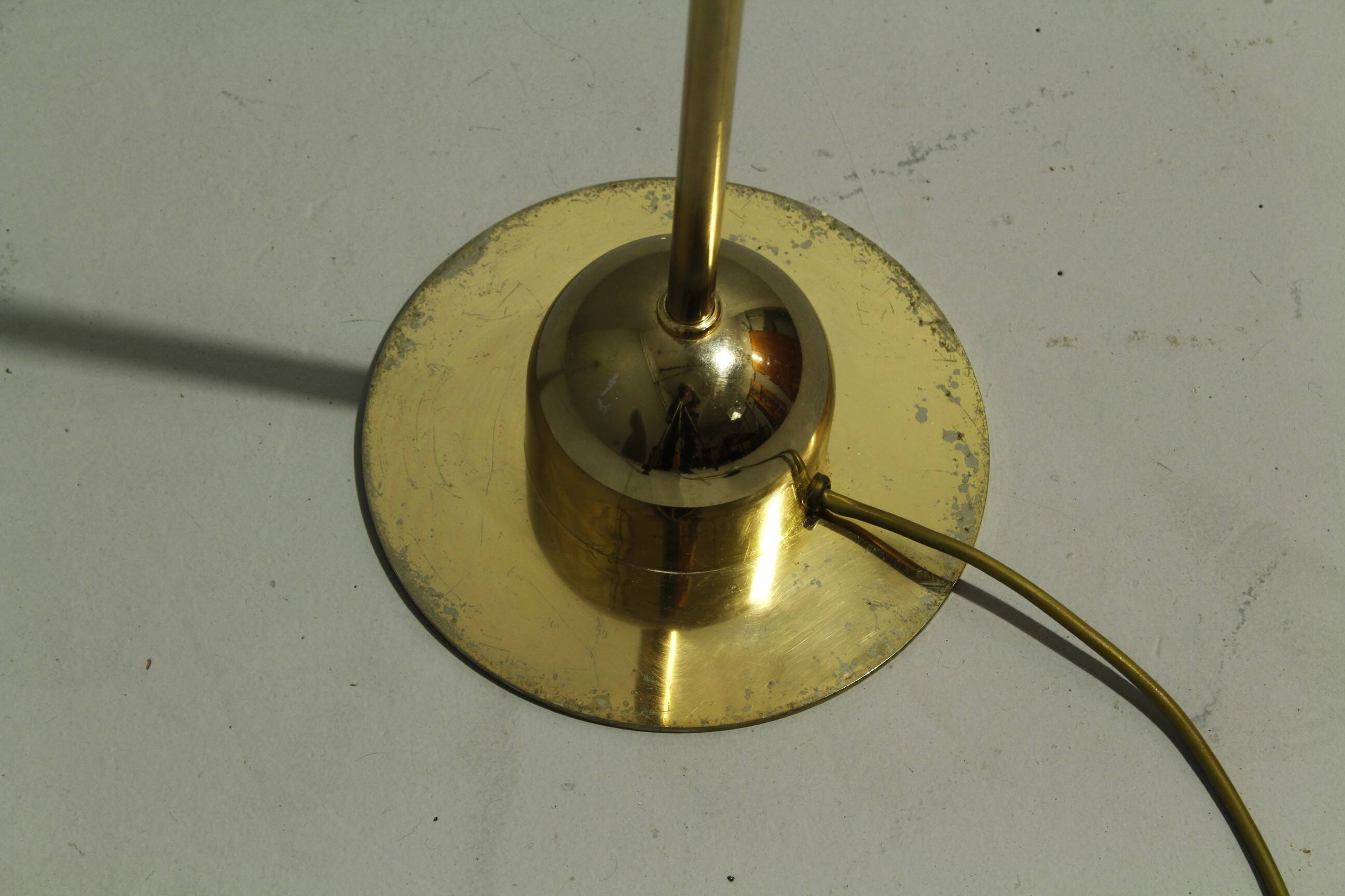 Brass Floor Lamp from Massive, Belgium, 1980s