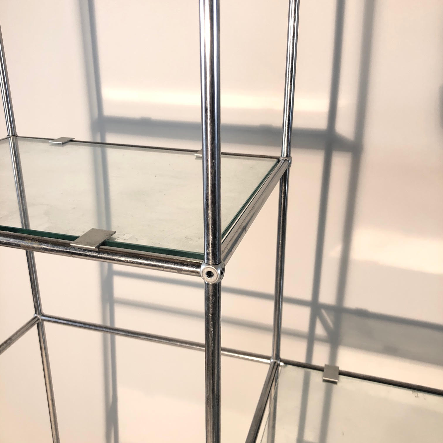 1970 chrome tubular shelf