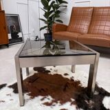 Table basse en verre fumé
