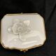 Limoges, 20th century slip porcelain pillbox display object