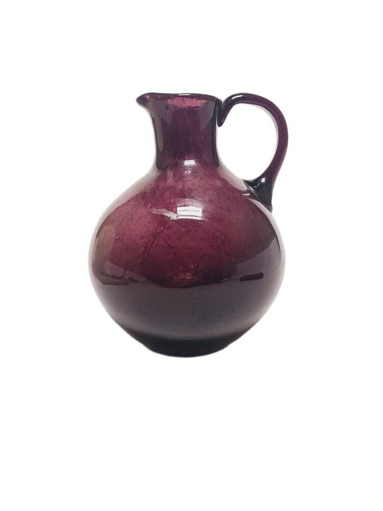 Vintage Polish jug by Zbigniew Horbowy for Sudety Glassworks, 1970s