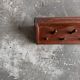 Extra-Long Solid Wood Wall Coat Rack, Walnut Brown, 20 Pegs — Mid-Century Vintage