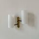 Vintage double wall light, brass and Perspex, Italy 1970