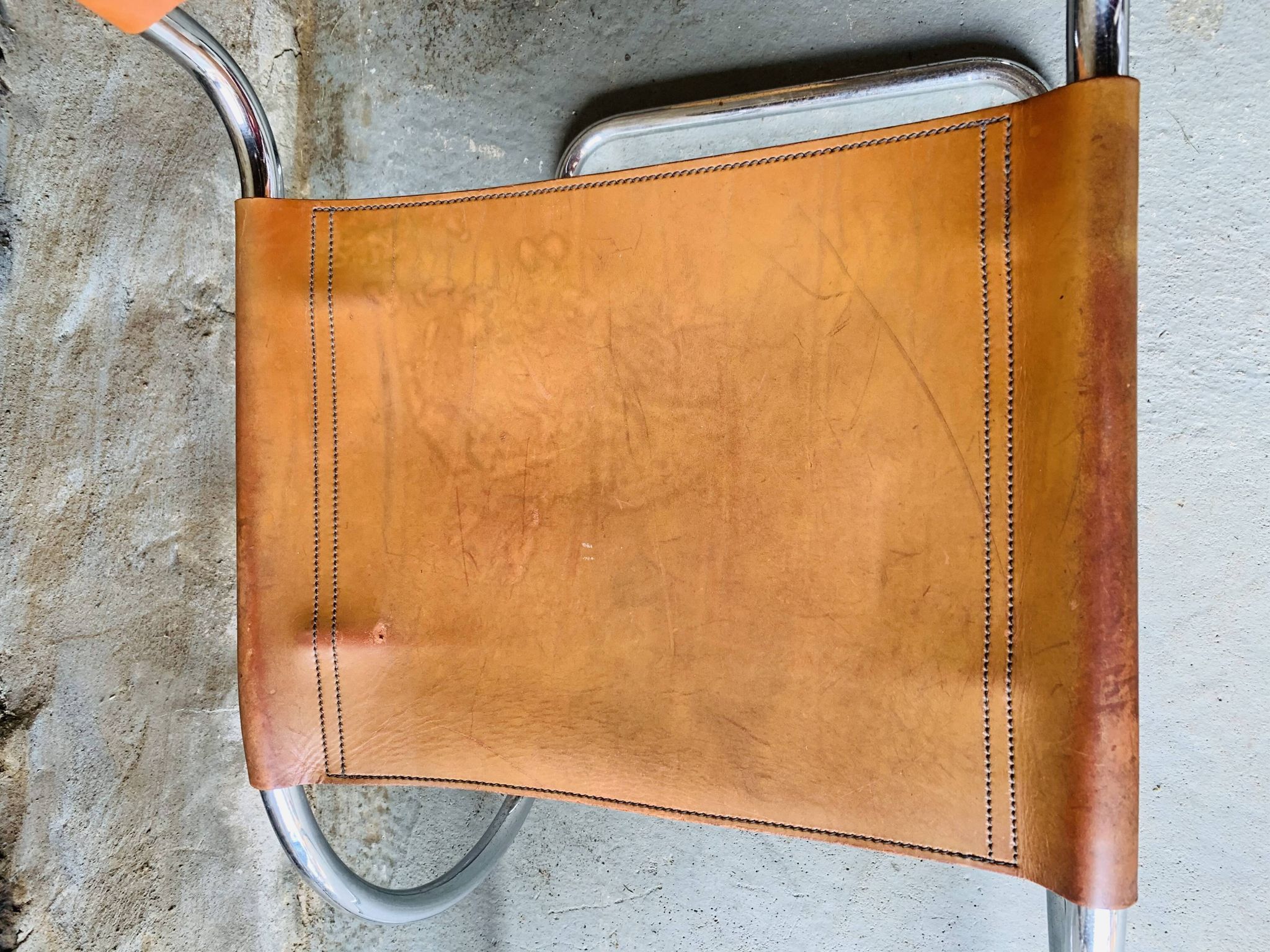 2 chairs MR10 by Ludwig Mies Van Der Rohe for Fasem, 1980