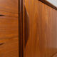 Mid-Century Large Teak Tambour Door Sideboard, Denmark, 1960s
