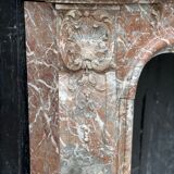Louis XV style fireplace in rance marble circa 1880