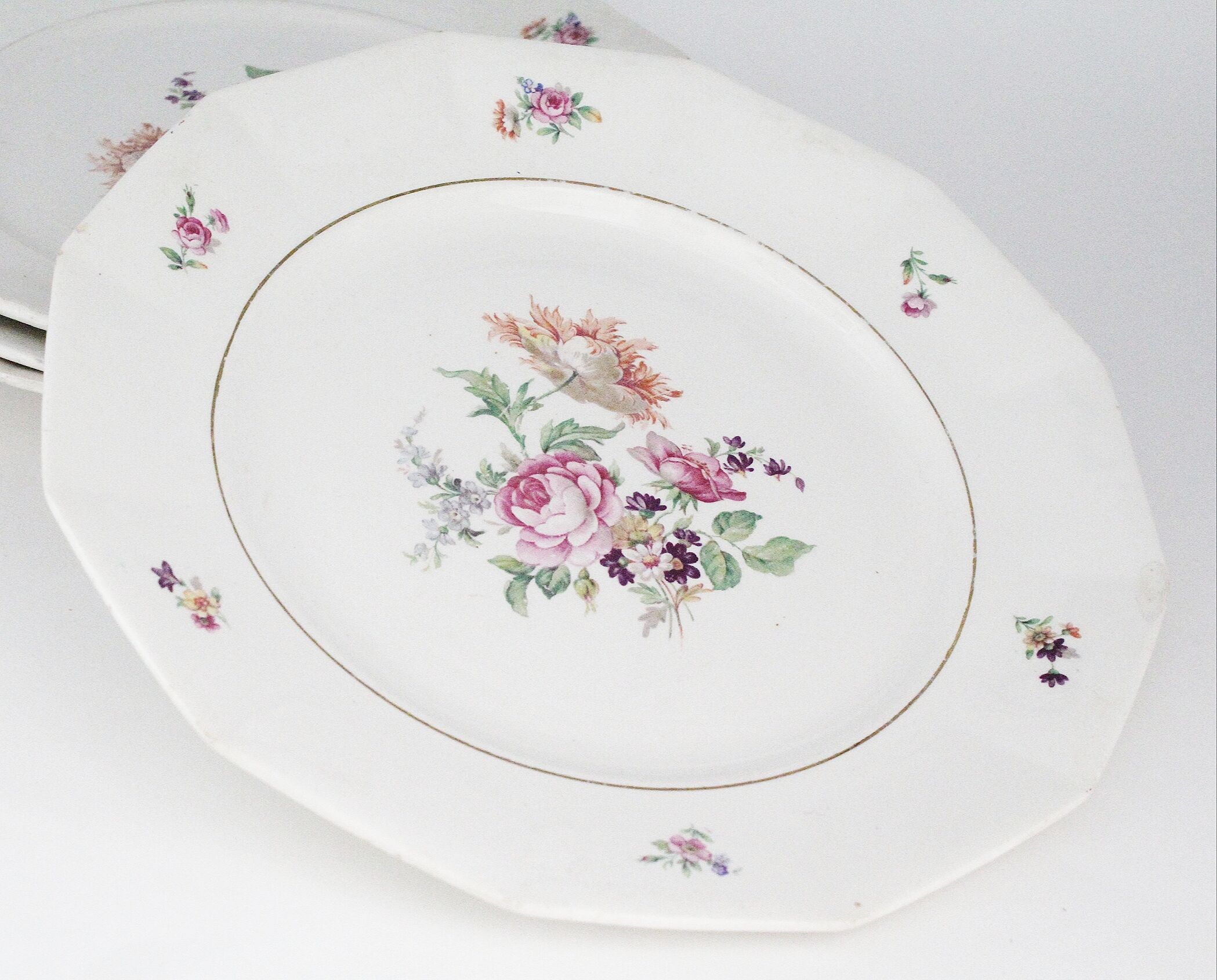 Lot de 5 assiettes Saint Amand ceranord