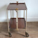 Table-desserte pliante textable vintage