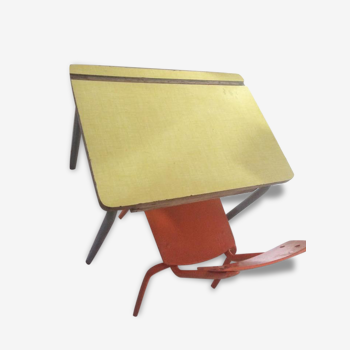 Schoolboy formica desk and Chair