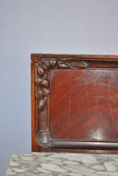 Pair of nightstands time 1900 Art nouveau