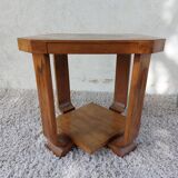 Square art deco pedestal table
