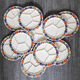 Set of 10 fondue plates Acapulco Villeroy and Boch