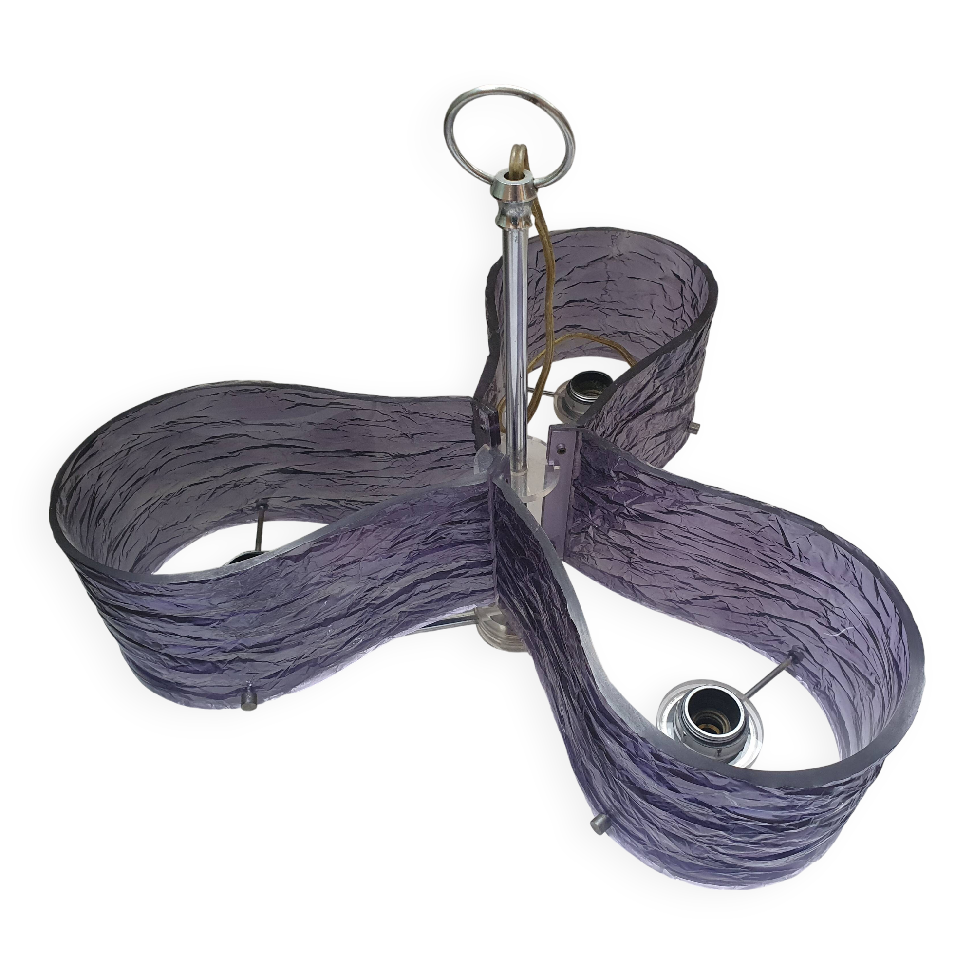 Purple chandelier from the 70s