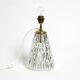 Heavy large Mid Century Modern glass table lamp by Rupert Nikoll Vienna | h