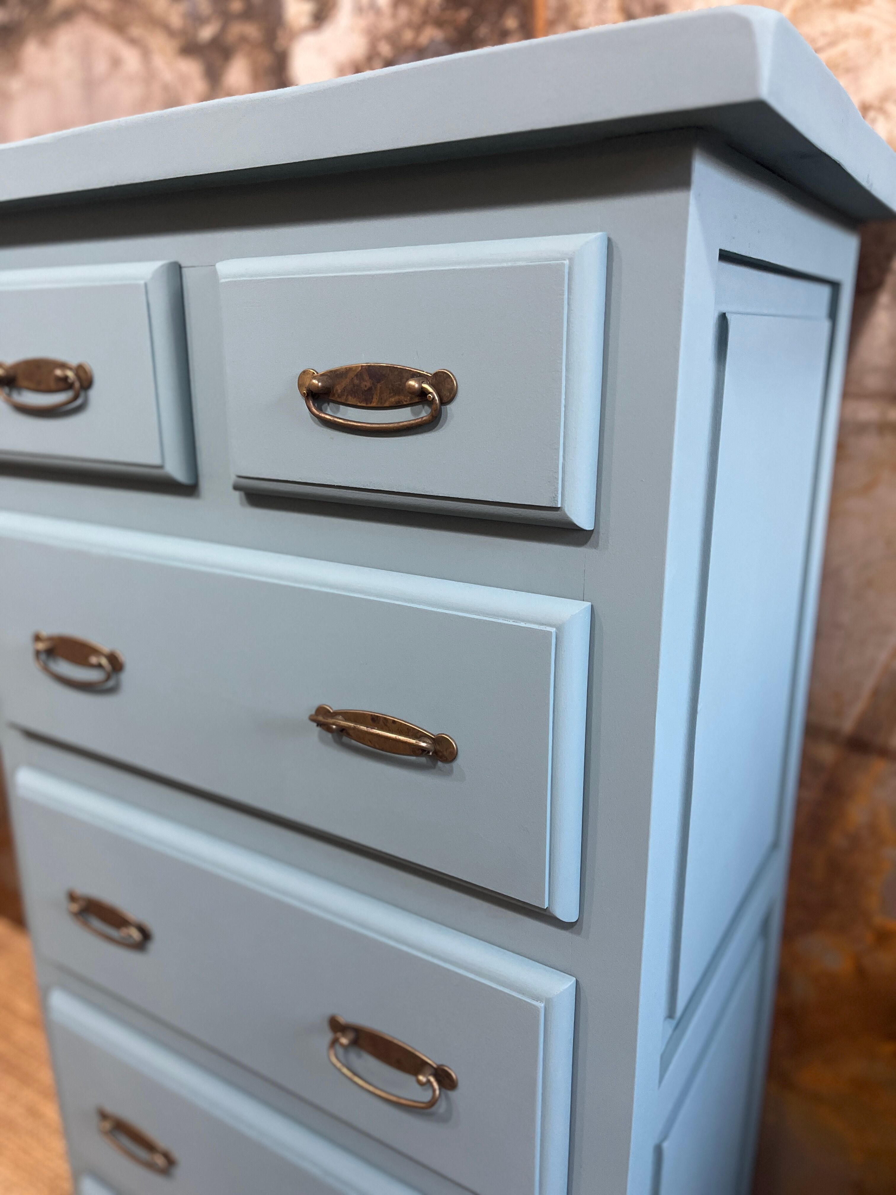Nordic blue chest of drawers