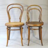 THONET bistro chair N°14 - 1/2 - Ca 1900, wooden seat