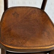 6 antique chairs Jacob & Josef Kohn – Vienna – Decorated bent wood – Style