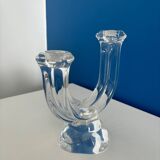 vintage vannes crystal candle holder - made in france crystal candlestick - antique crystal candle holder decoration - candlestick centerpiece