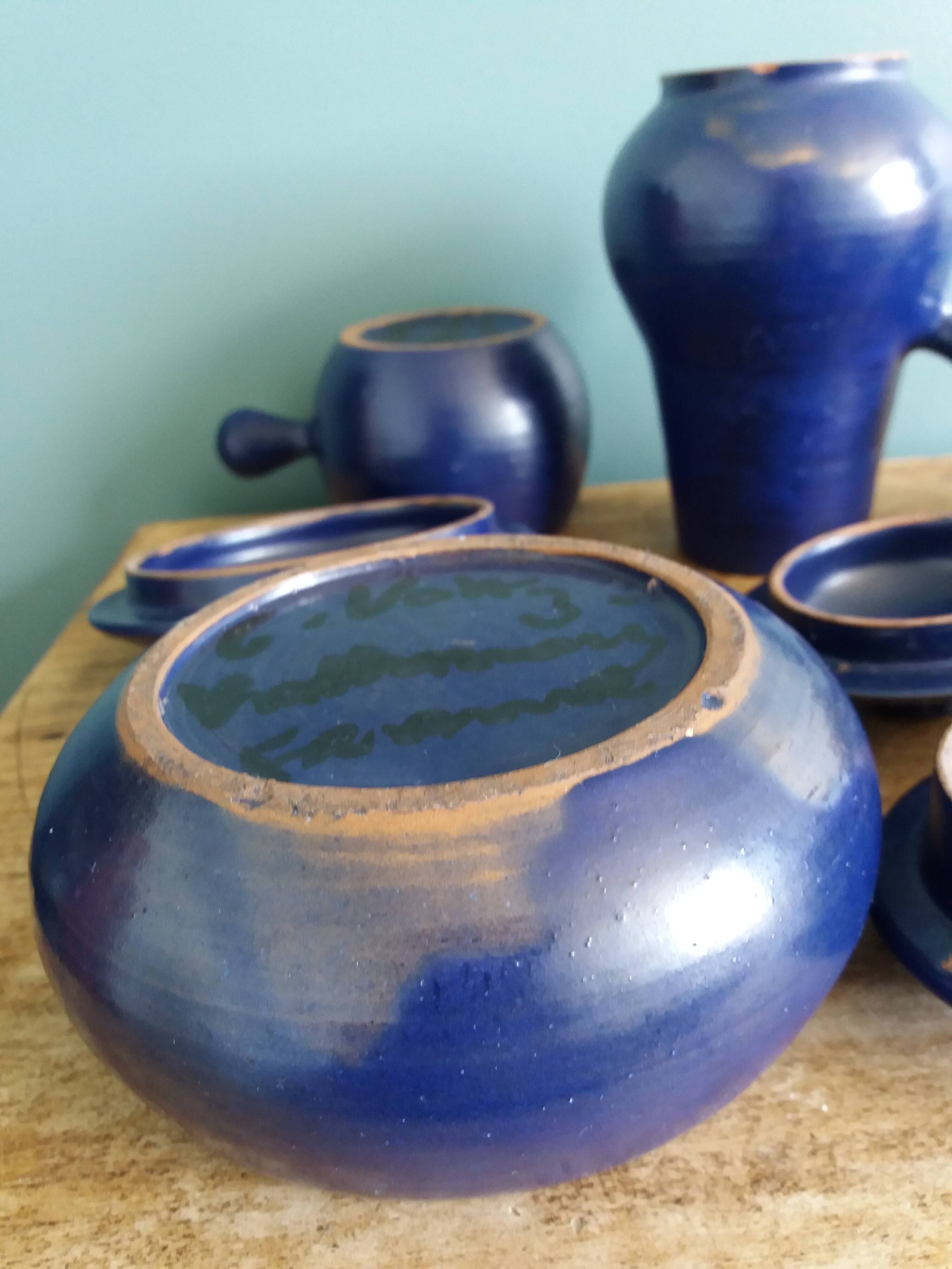 Service signed Charles Voltz Vallauris