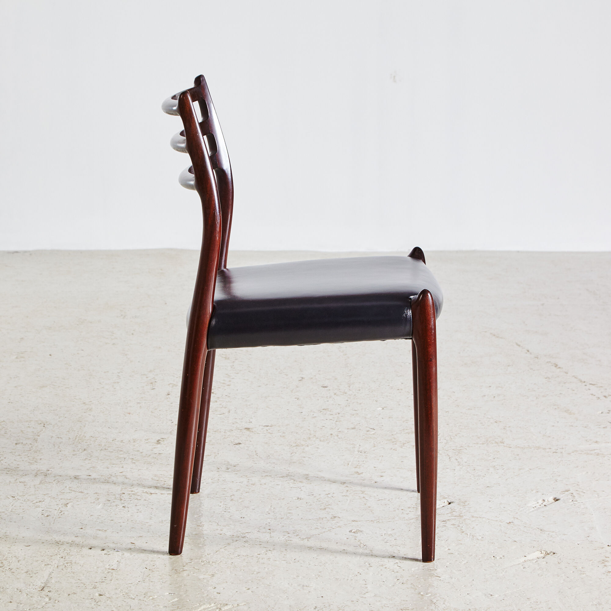 Model 78 rosewood dining chairs by niels o. møller for j.l. møllers, set of 6