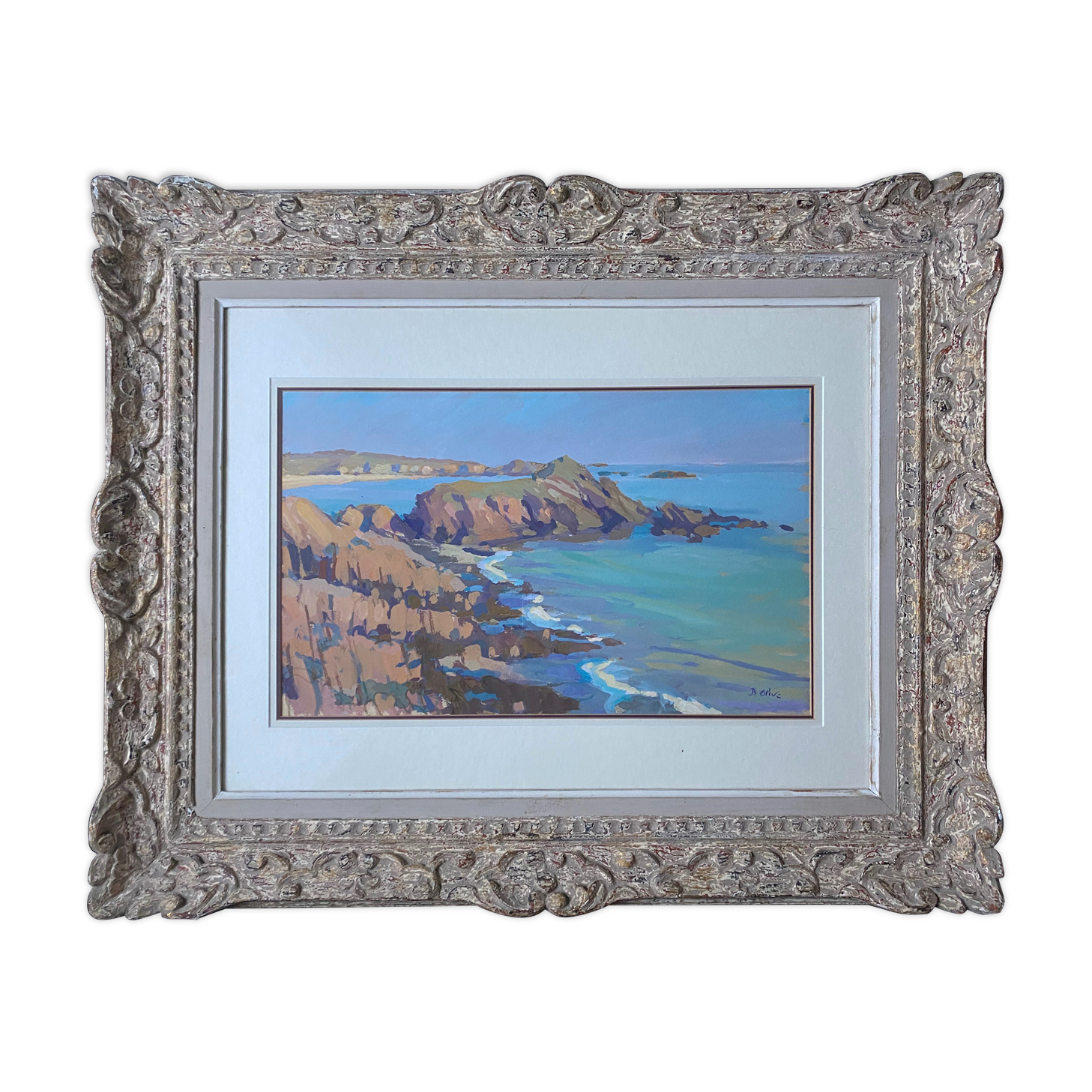 Painting Brittany Seaside + Montparnasse setting