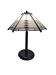 Postmodern black white table lamp art deco style 1980s