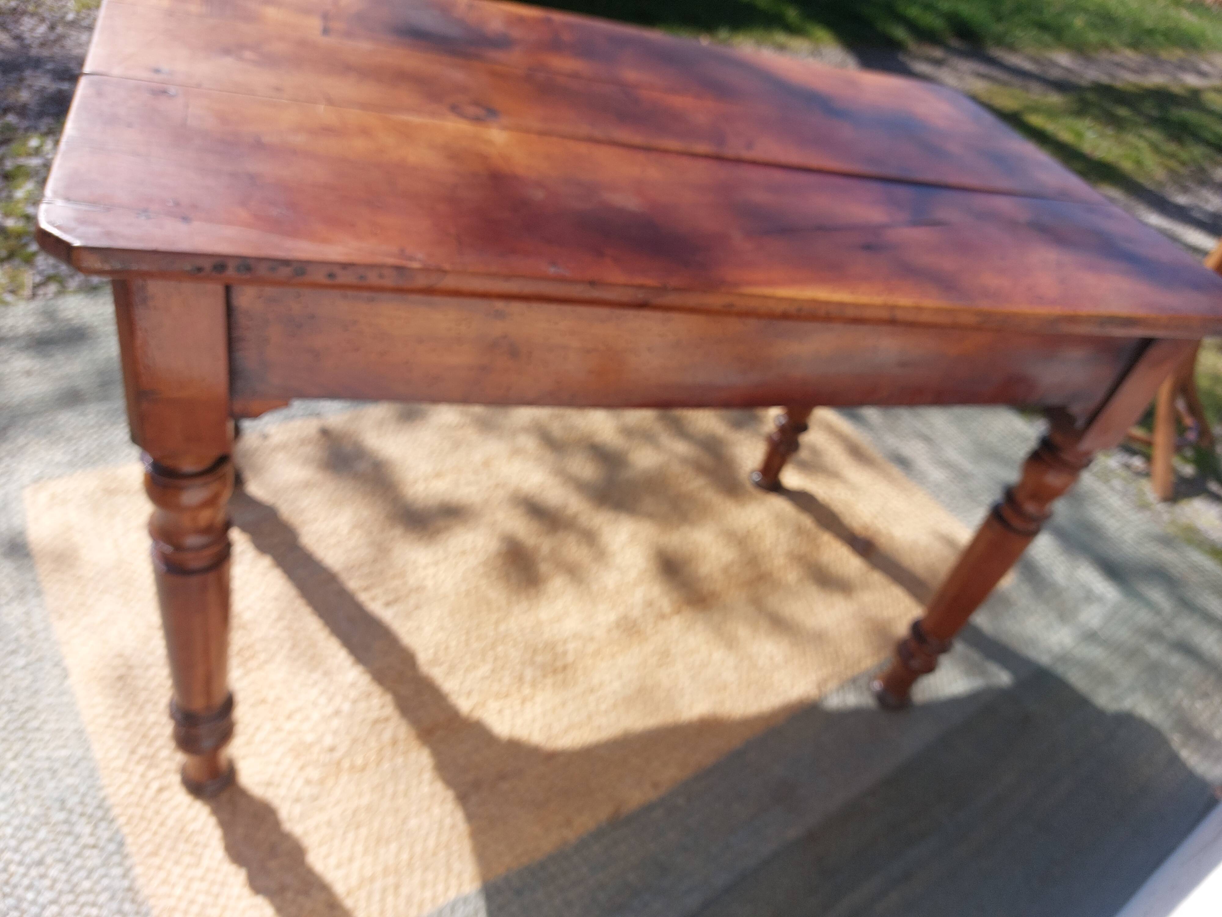 bistro table in wood, for meals or as a desk