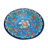Tripod cup in Longwy enamels hand-enhanced by Denise Masson