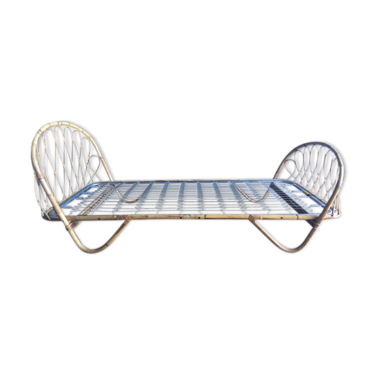 Bed basket rattan bench