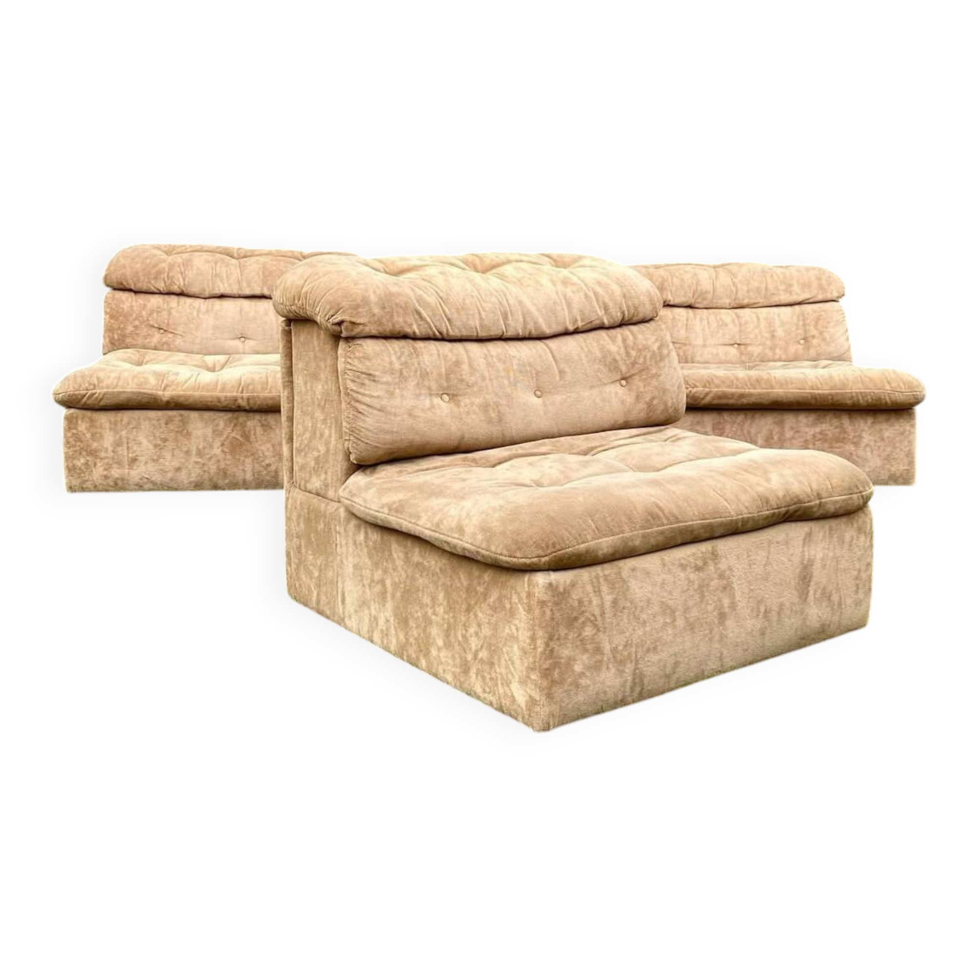 3 armchairs, 1970s