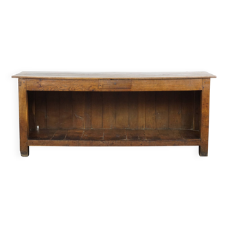Comptoir / Buffet / Table d'exposition antique de la fin du XIXe siècle avec un tiroir