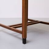 Amsterdamse School Oak writing table Dutch Art Deco 1930s