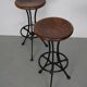 Pair of Italian Industrial Workshop Stools / Bar Stools