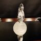 Glass rooster paperweight