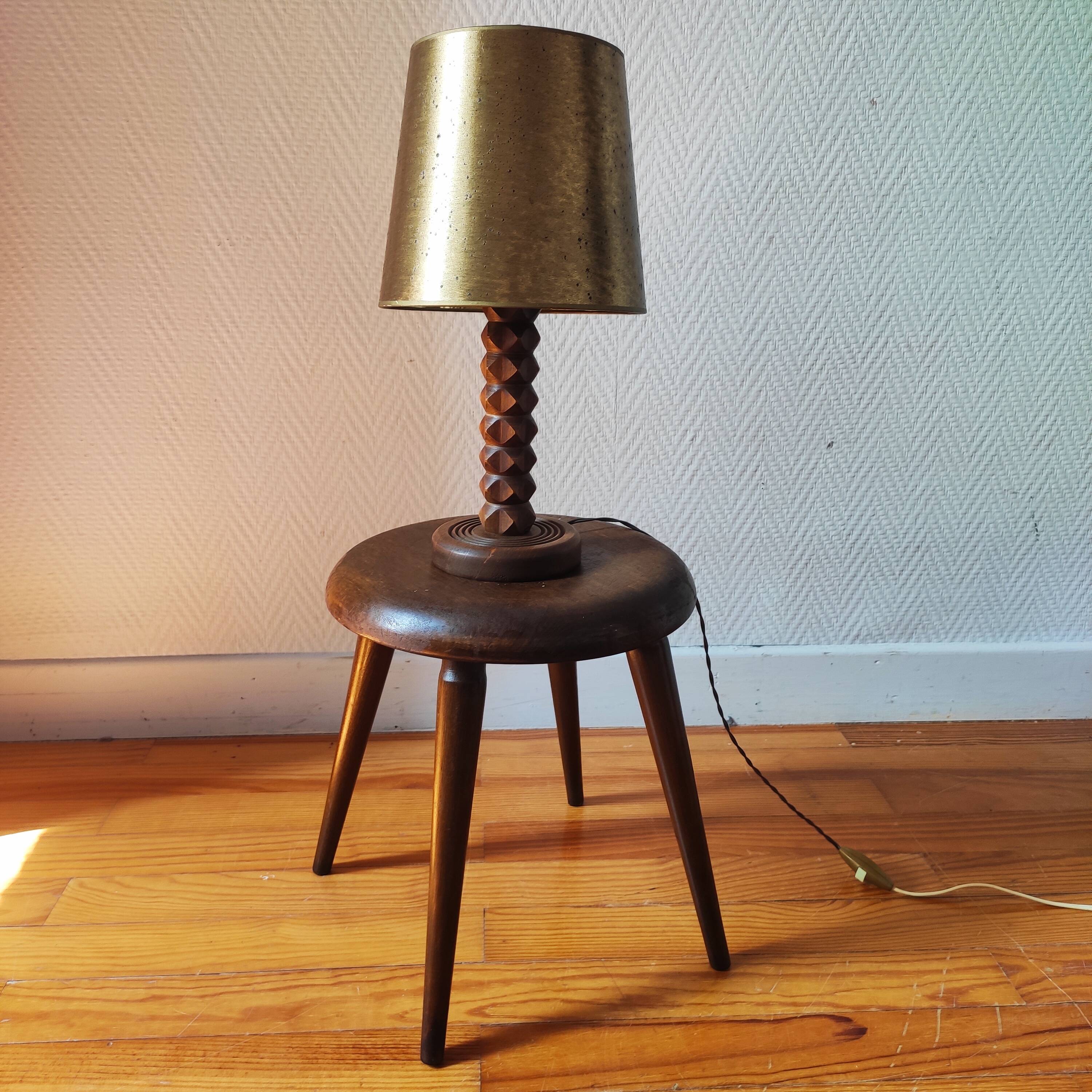 Antique solid wood stool