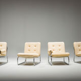 Three-Seater Borkum Sofa and Armchairs by Johan Bertil Häggström for Ikea, 1970s, Set of 2