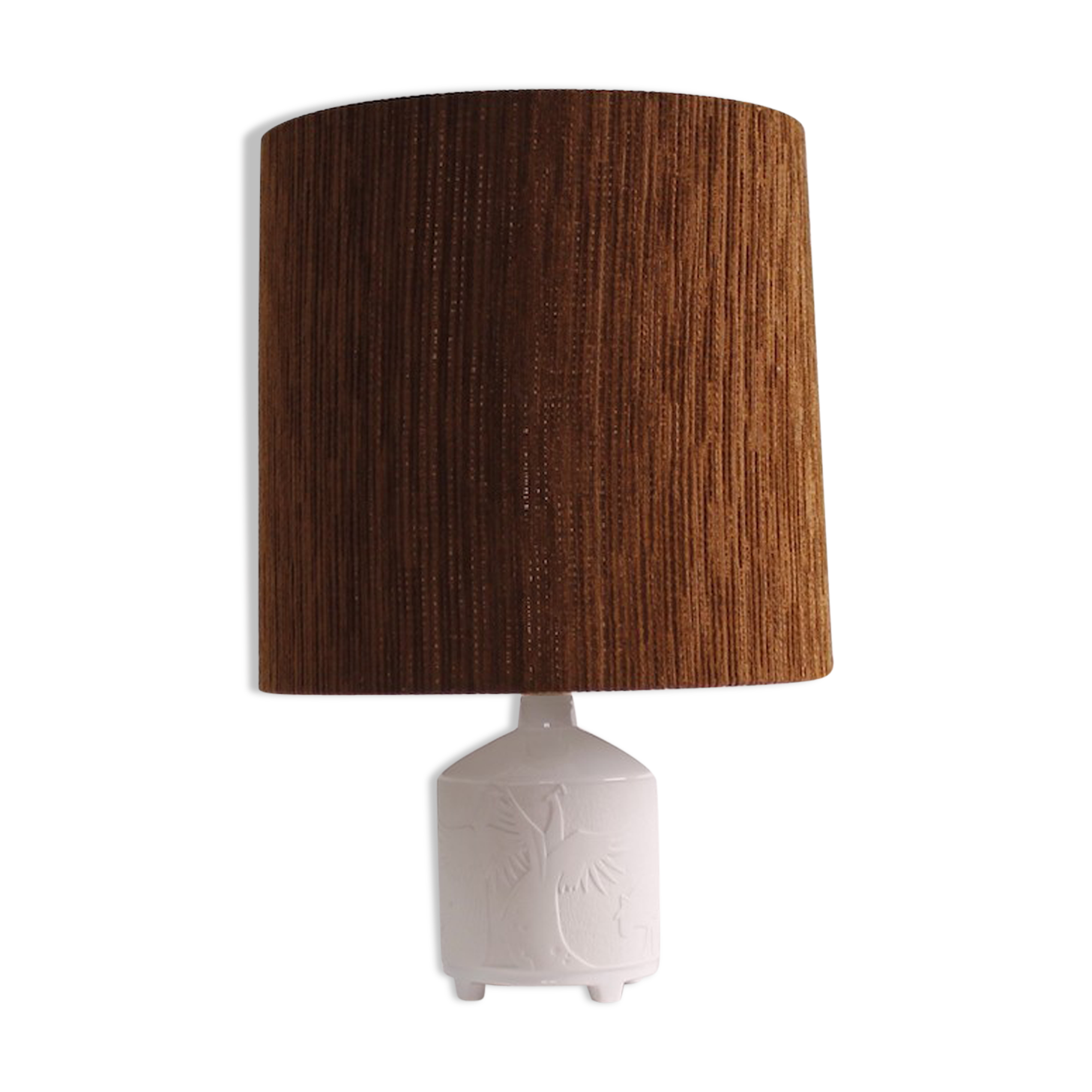 Vintage Biscuit Ceramic Table Lamp from Kaiser, 1960s
