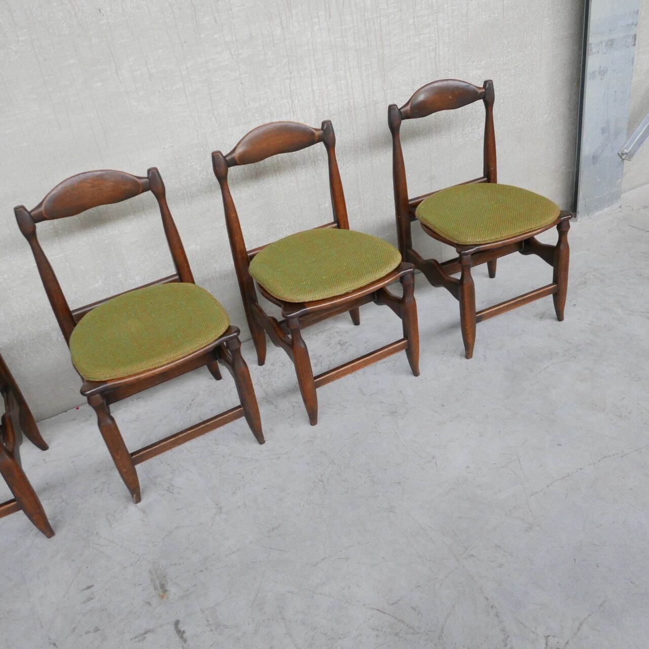 Set of six chairs by Guillerme et Chambron