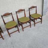 Set of six chairs by Guillerme et Chambron