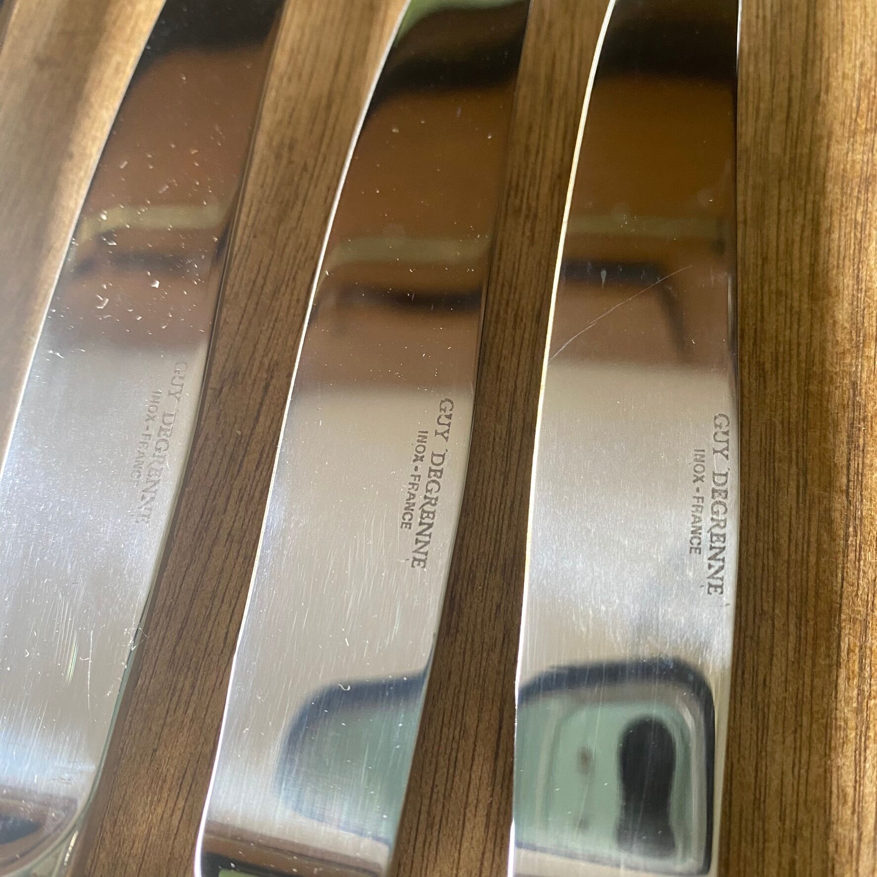 Couteaux inox Guy Degrennes