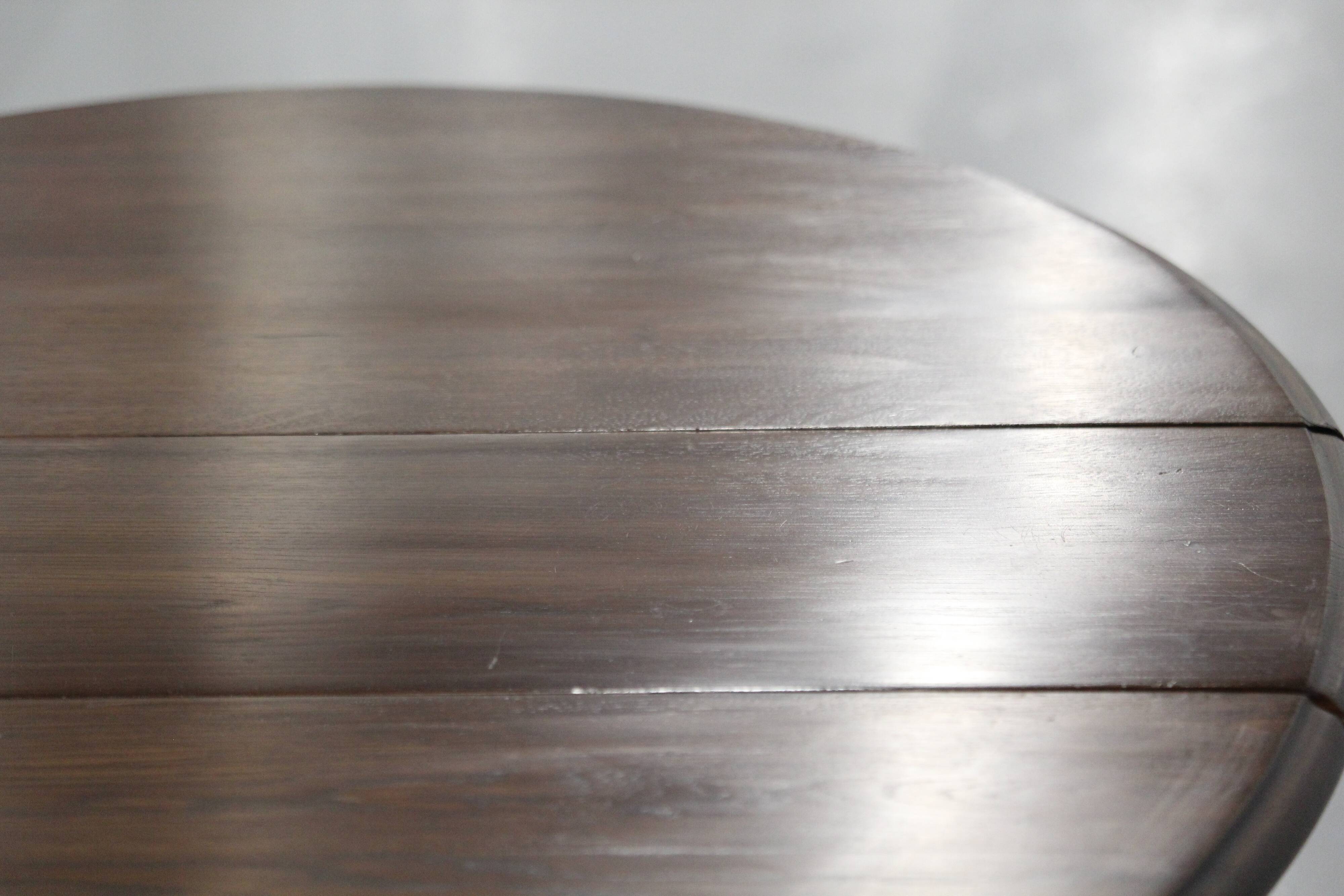 Solid wood folding dining room table