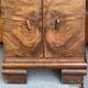 Austrian Art Deco chests in walnut veneer, 1920s, set of 2