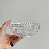 Antique glass fruit bowl