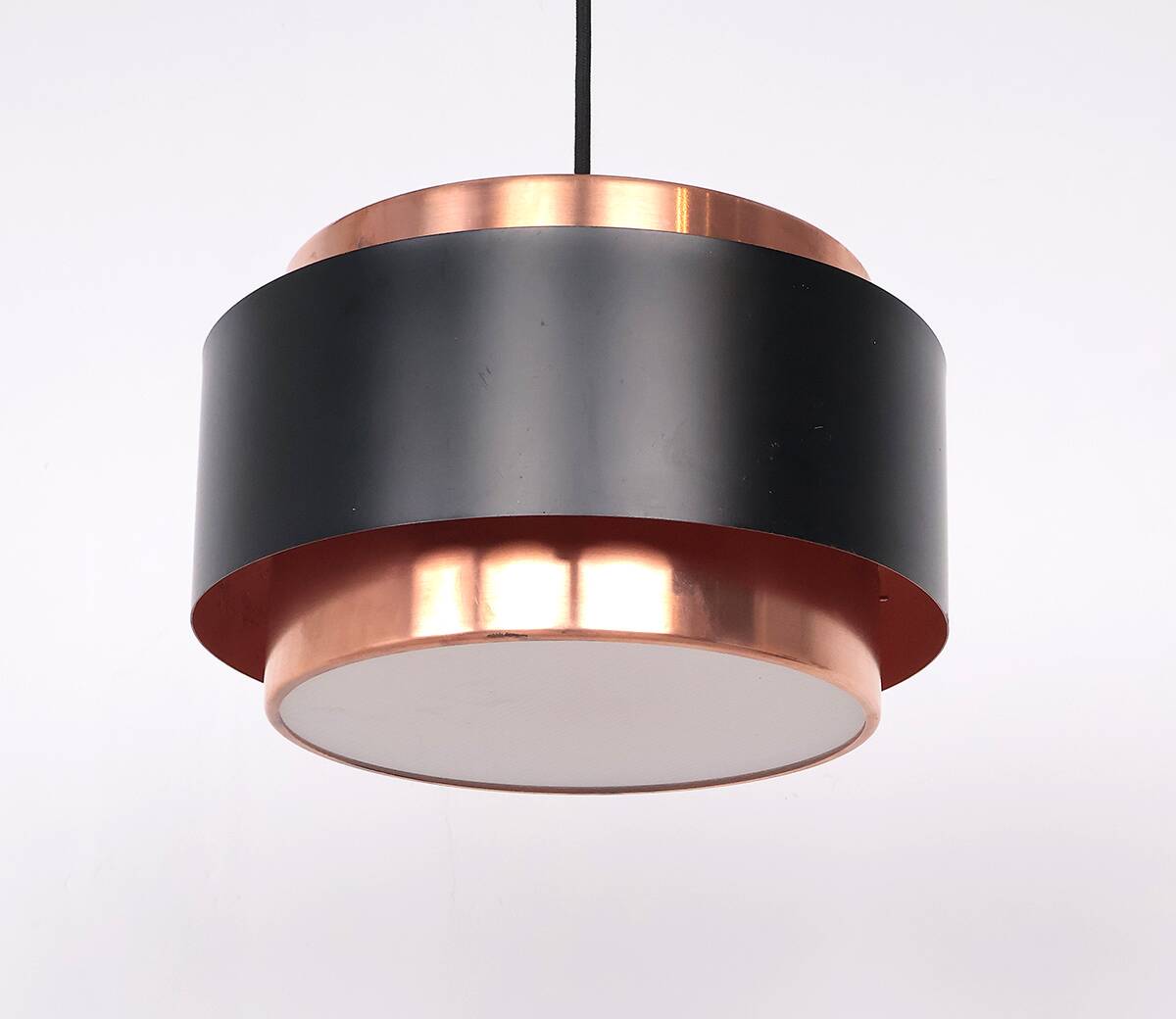 Saturn Pendant in Copper by Jo Hammerborg for Fog & Mørup, 1960s