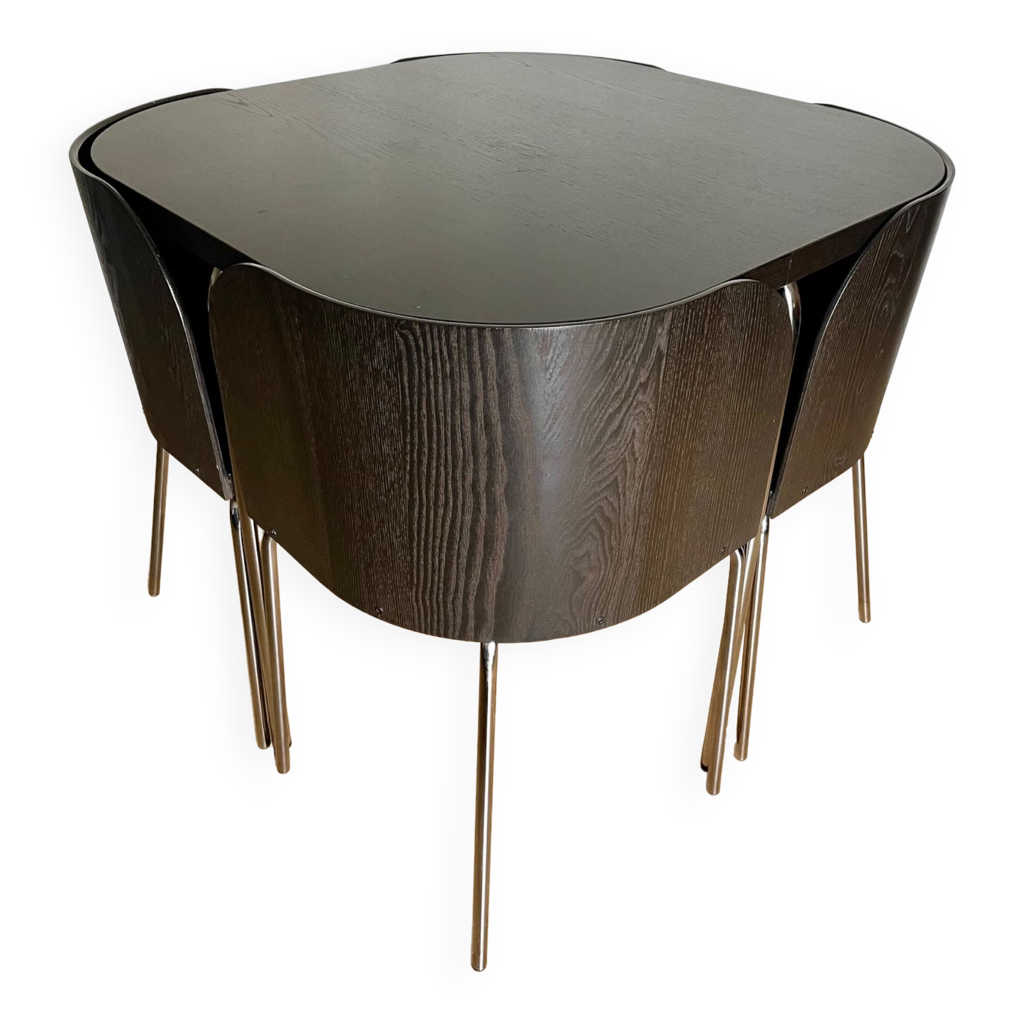 Ensemble IKEA Fusion Table et 4 chaises Selency