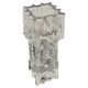 Big collectible vase with ice cube effect in glass from Limburg 1970