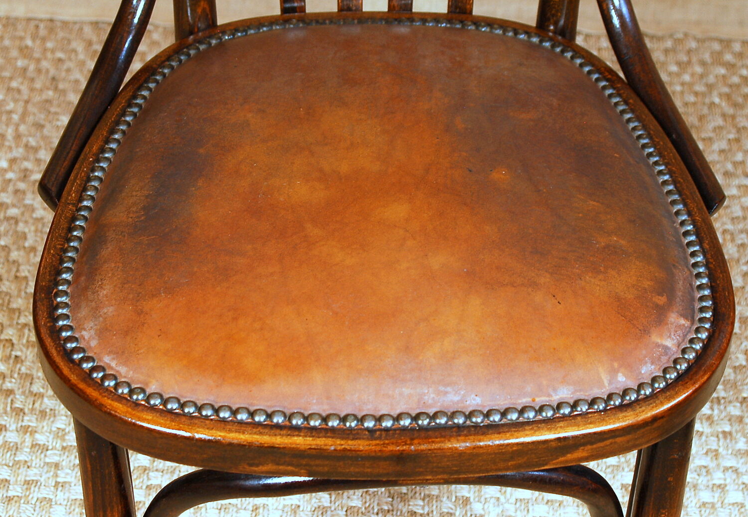 Baumann 1939 ca faux leather Office armchair